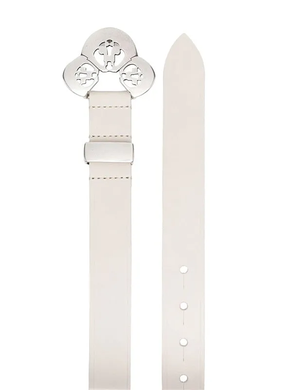 Adaria Belt in Chalk/Silver