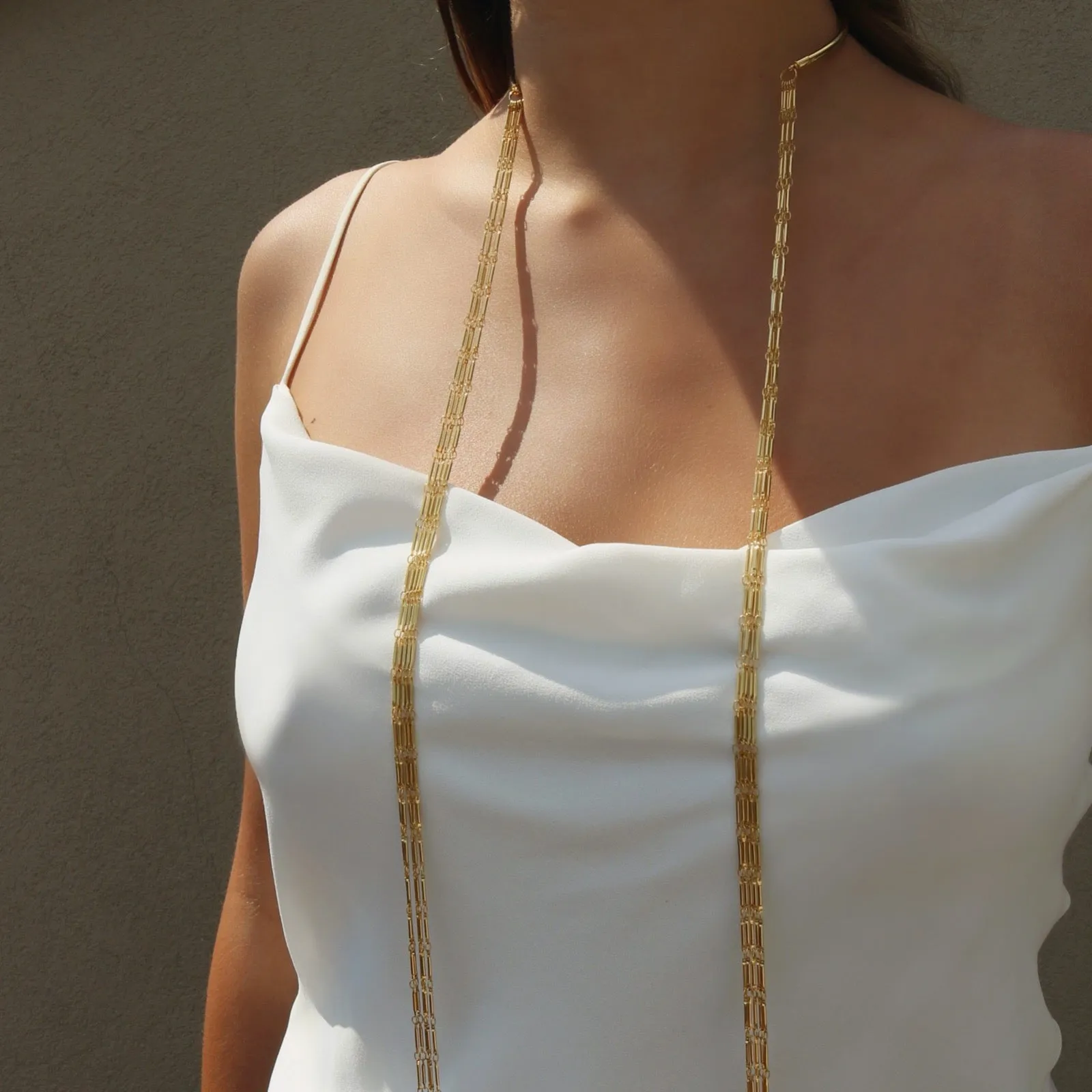Anuket - Collar Scarf Chain Necklace