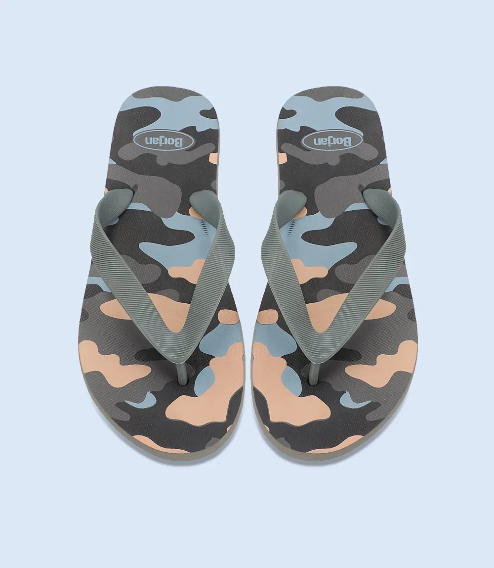 BM4965-GREY-Men Casual Chappal