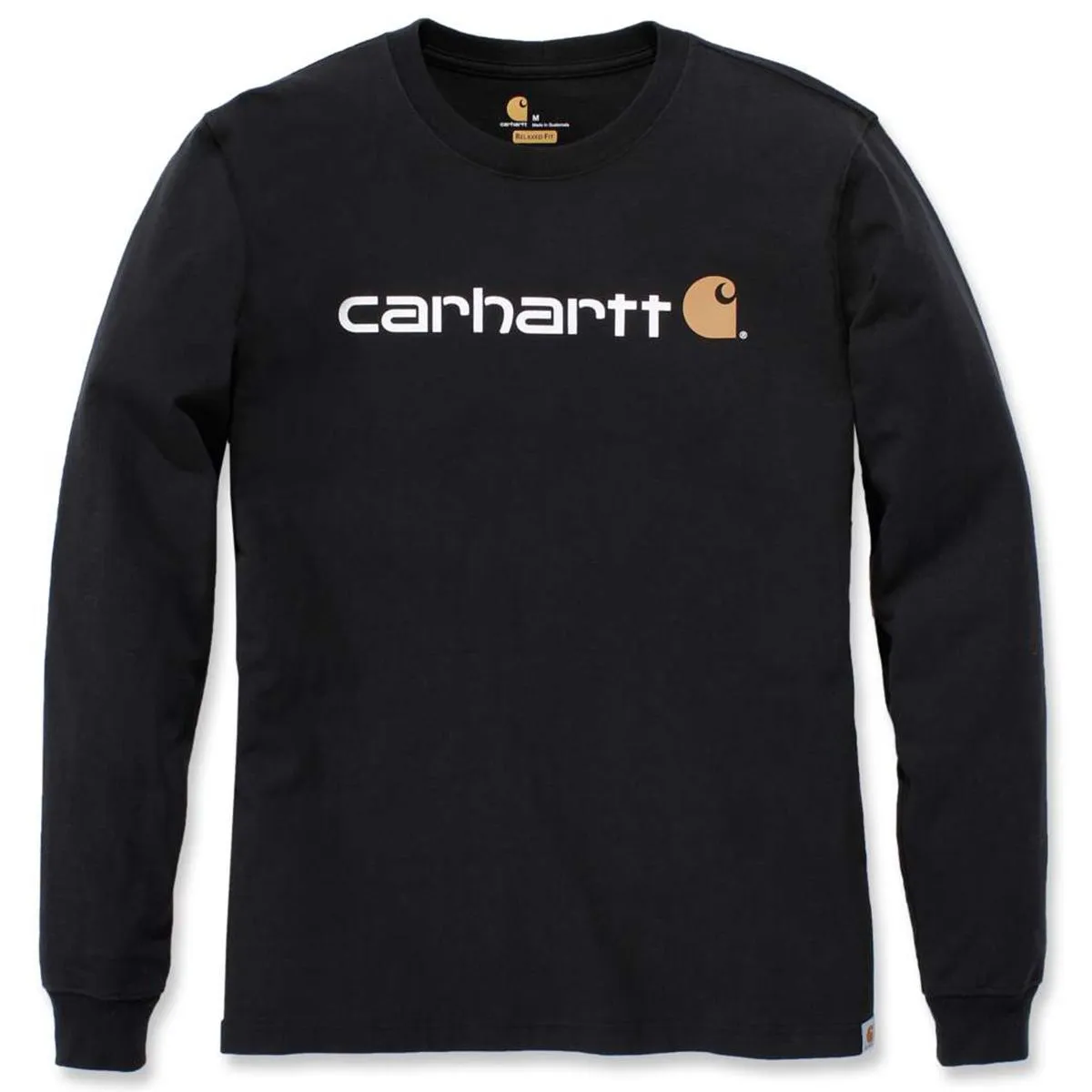 Carhartt&#x20;104107&#x20;l&#x2F;s&#x20;Signature&#x20;Graphic&#x20;T-Shirt&#x20;-&#x20;Black