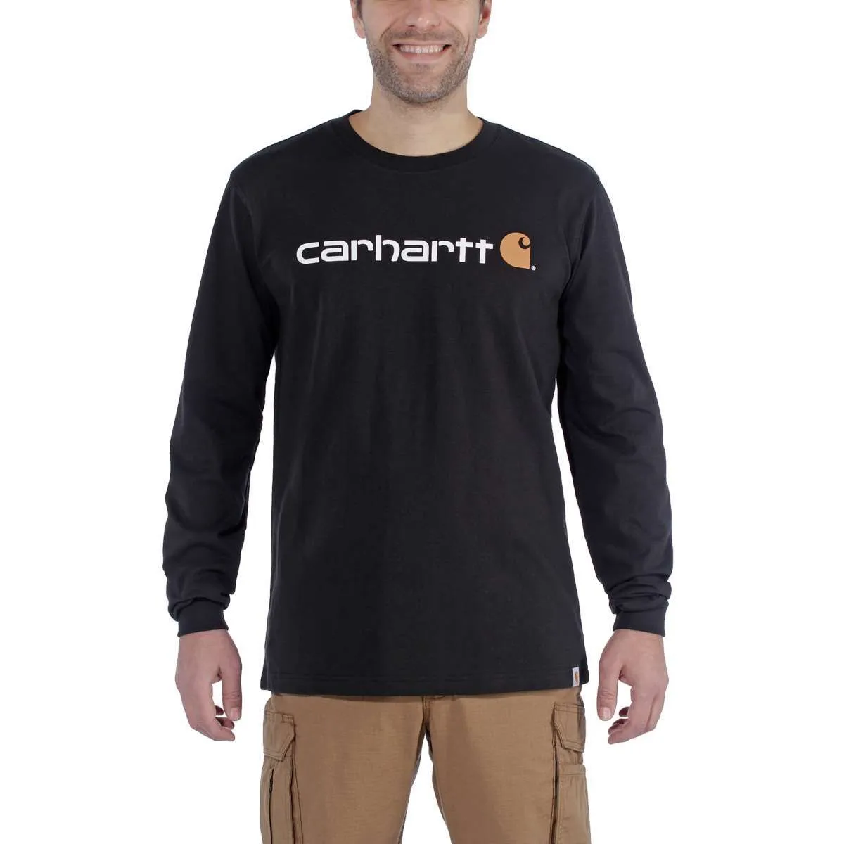 Carhartt&#x20;104107&#x20;l&#x2F;s&#x20;Signature&#x20;Graphic&#x20;T-Shirt&#x20;-&#x20;Black