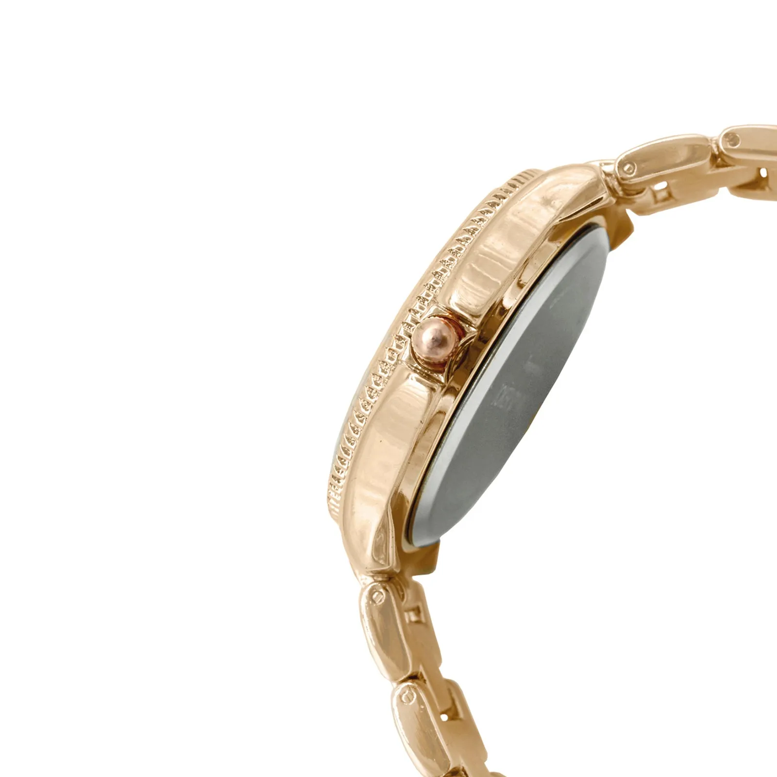 Ella Black Dial Rosegold Watch