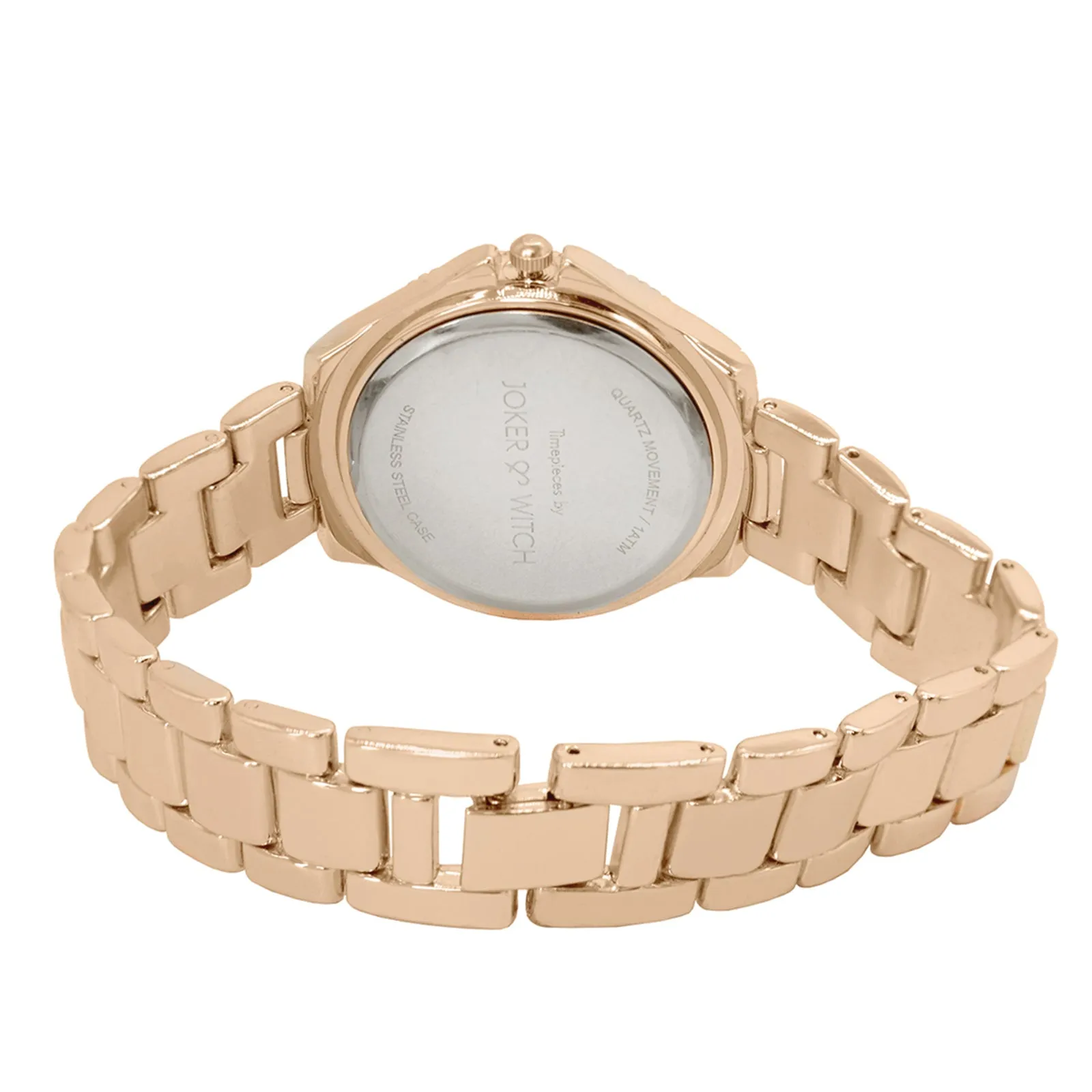 Ella Black Dial Rosegold Watch