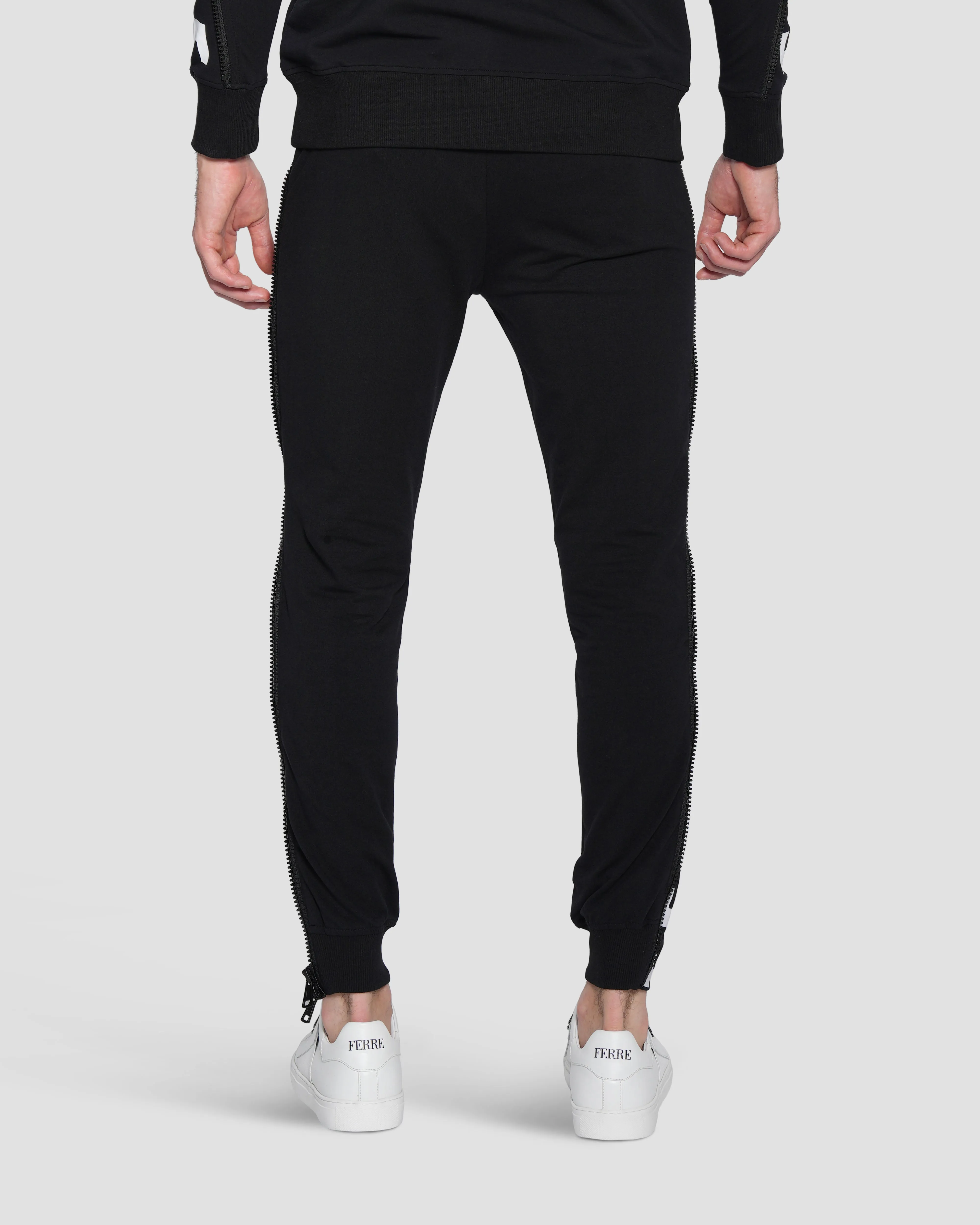 Logo Print Zip Leg Track Pants