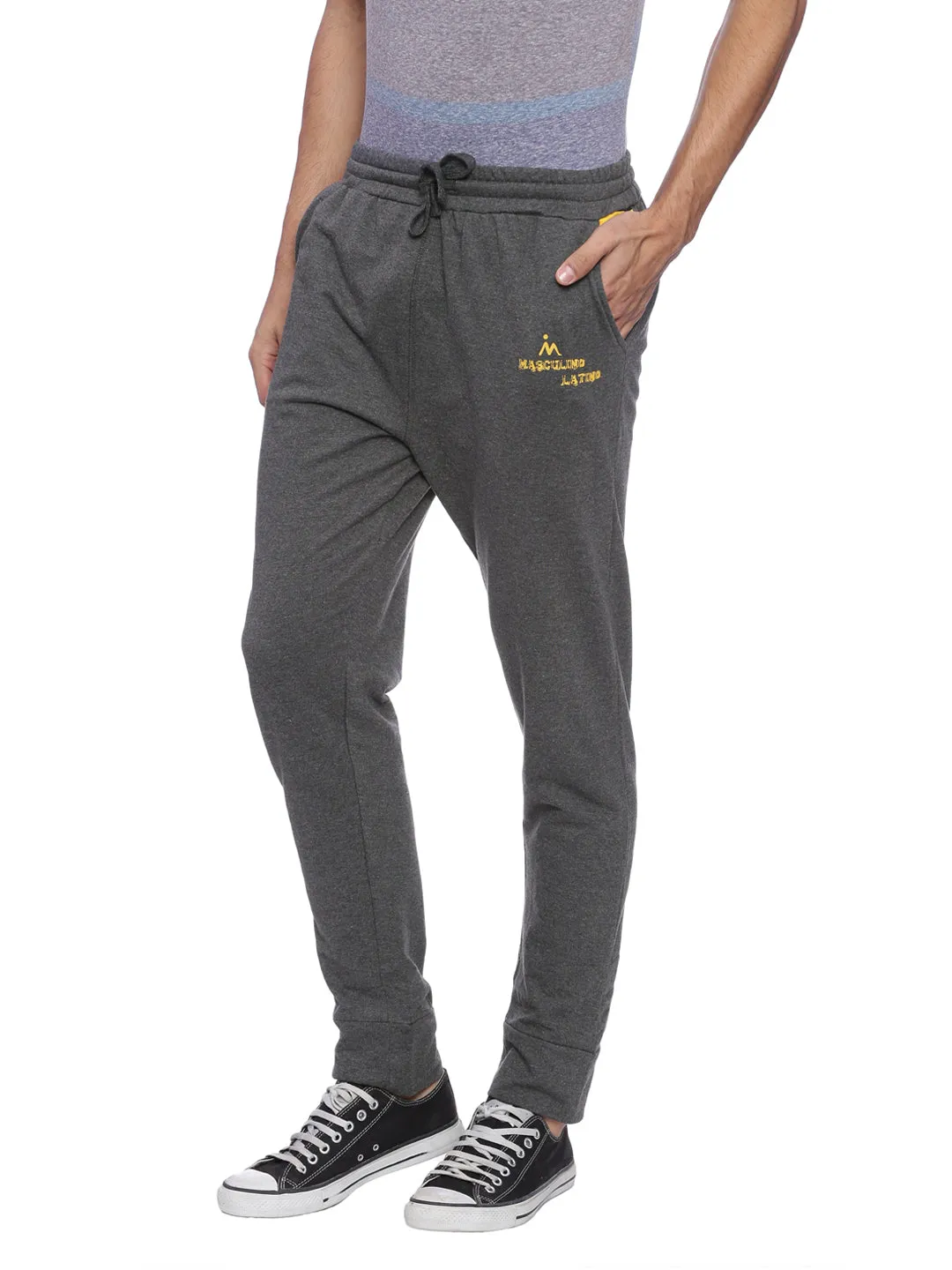 Masculino Latino Navy Blue Track Pants