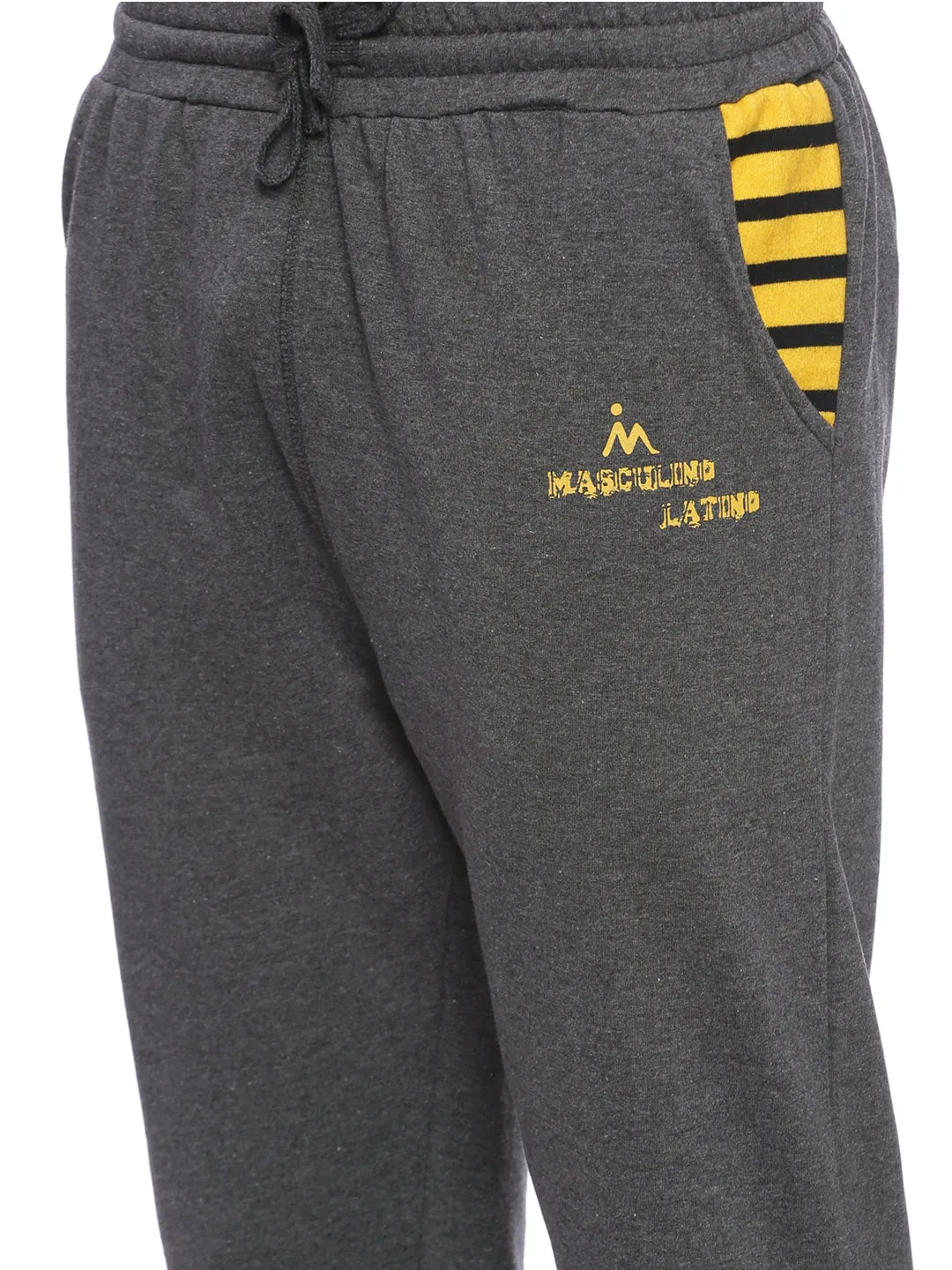 Masculino Latino Navy Blue Track Pants