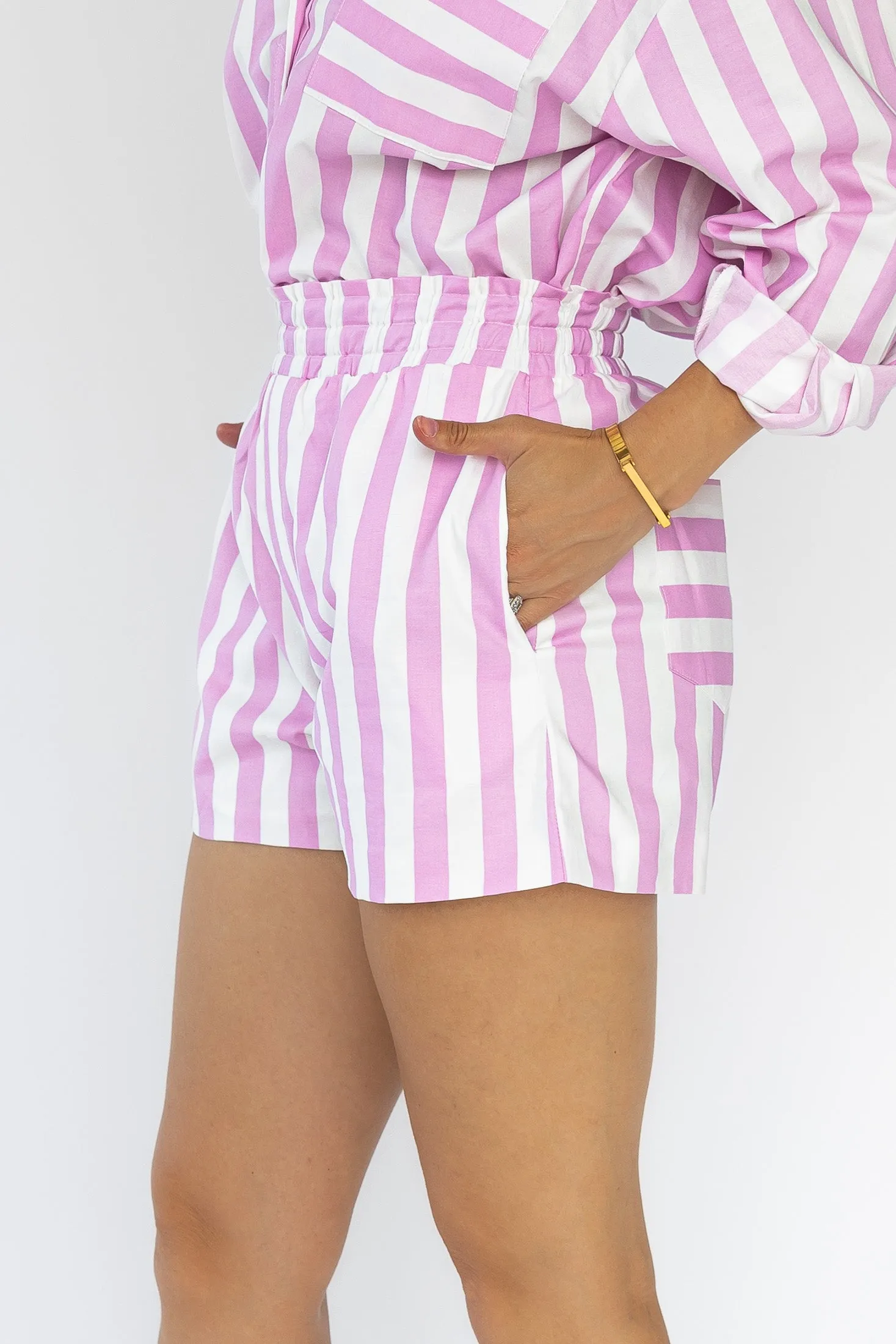 Nicole Pink Striped Set