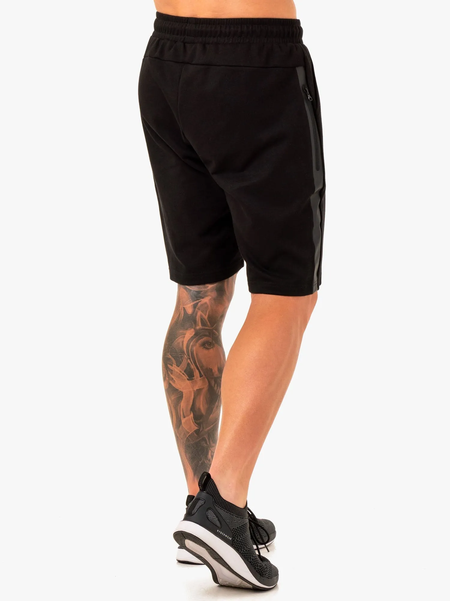 Restore Fleece Track Short - Black