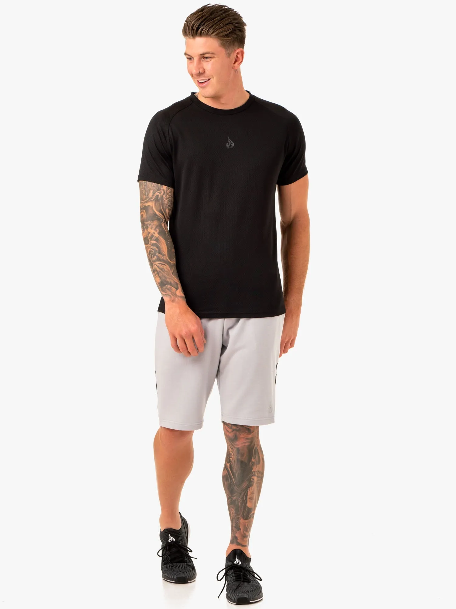 Restore Fleece Track Short - Snow Grey