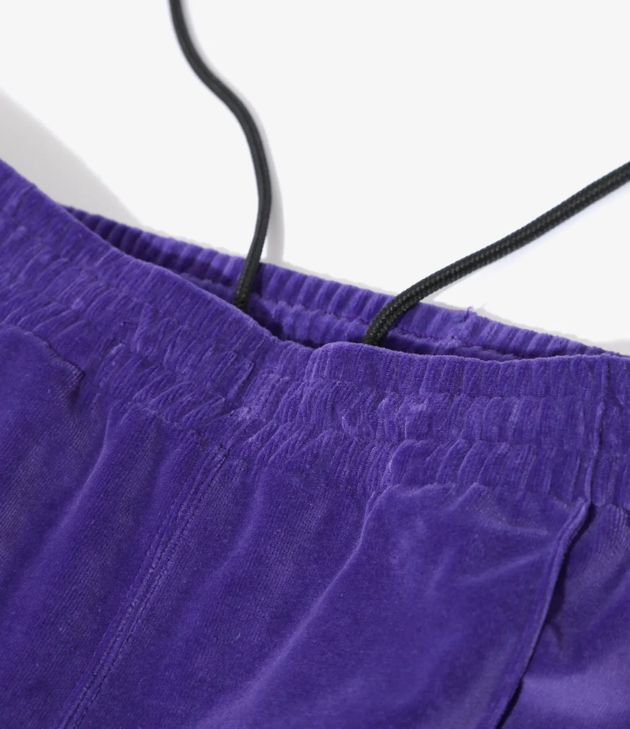 SIDE-STRIPE DETAIL VELVET TRACK PANTS