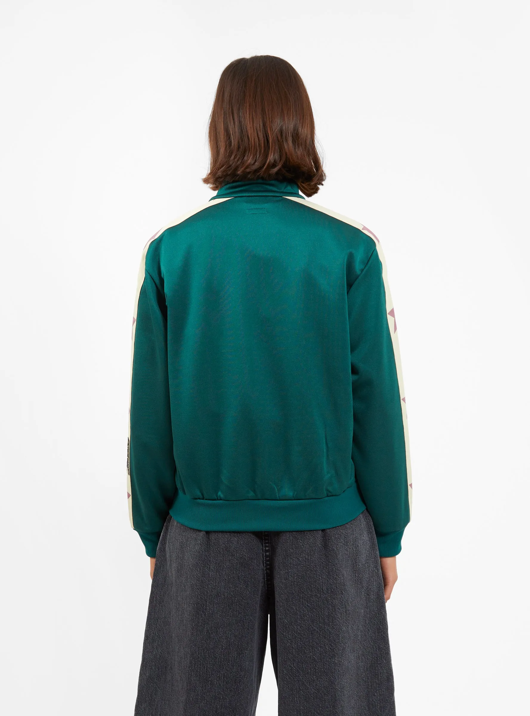Stand Collar Track Jacket Green