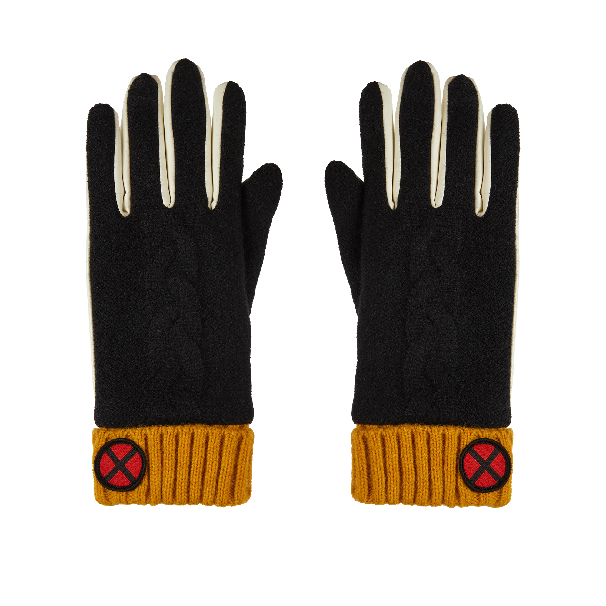Storm Faux Leather & Knit Gloves