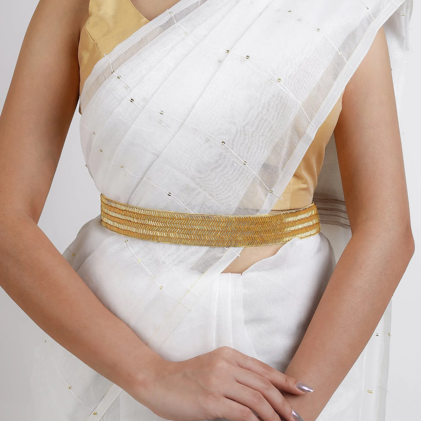 Teejh Bipasha Bead Gold Belt