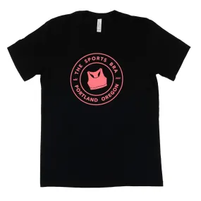 The Sports Bra Short Sleeve Tee (Black)