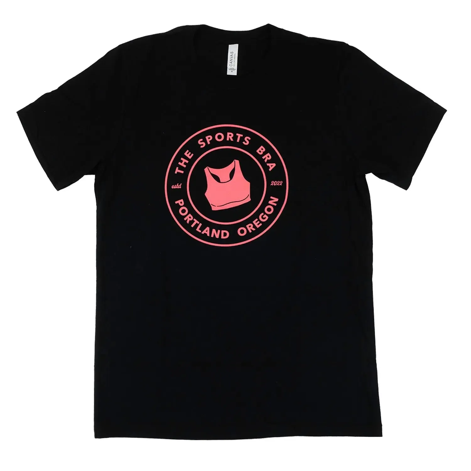 The Sports Bra Short Sleeve Tee (Black)