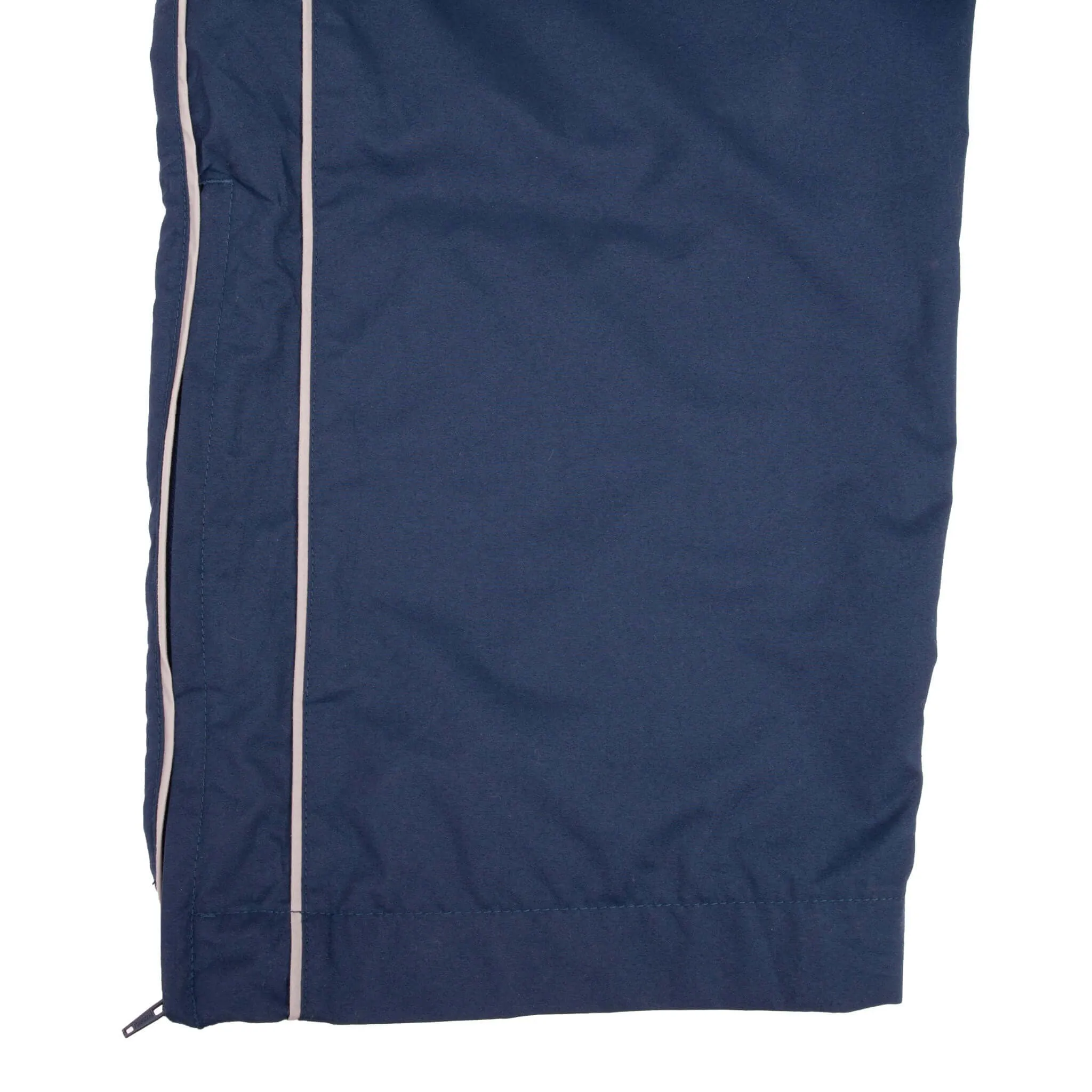 VINTAGE NIKE CLASSIC SWOOSH BLUE NYLON TRACK PANTS 2000S SIZE LARGE